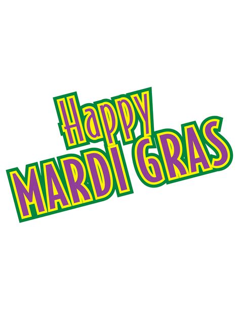 This year, mardi gras will be celebrated on tuesday, february 16! Free Happy Mardi Gras Graphic - New Orleans Clip Art