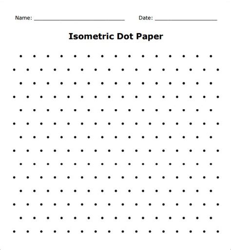Isometric Dot Paper 8 Free Download For Pdf Dot Paper Isometric