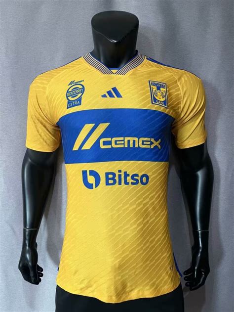 Player Version Tigre Uanl Home Yellow Thailand Soccer Jersey