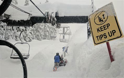 Tahoe Is Officially Buried In Snow Over 24 Feet Of Snowfall So Far