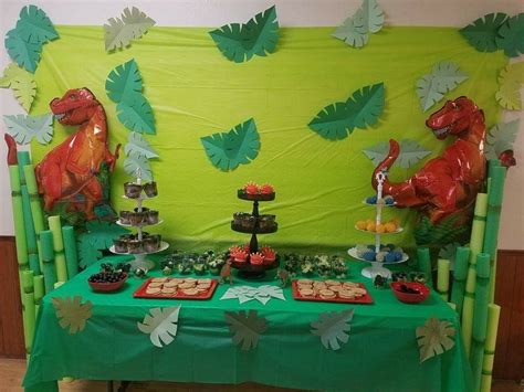 Dinosaur dessert table. | Dessert table, Desserts, 1st birthday