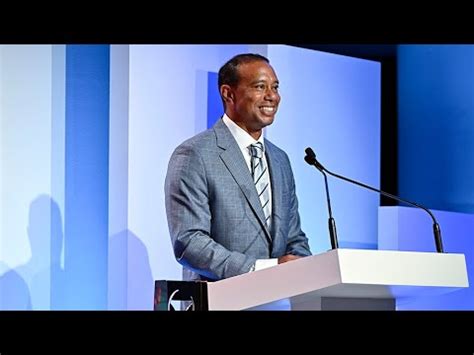 Sam Woods World Golf Hall Of Fame Presenter Speech Tiger Woods 2022