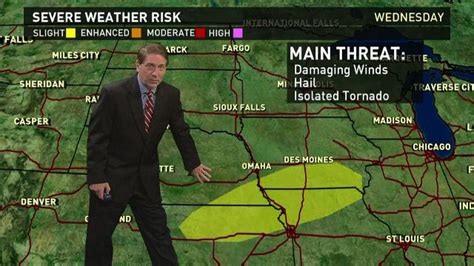 Wednesdays Forecast Heavy Storms In Midwest Plains