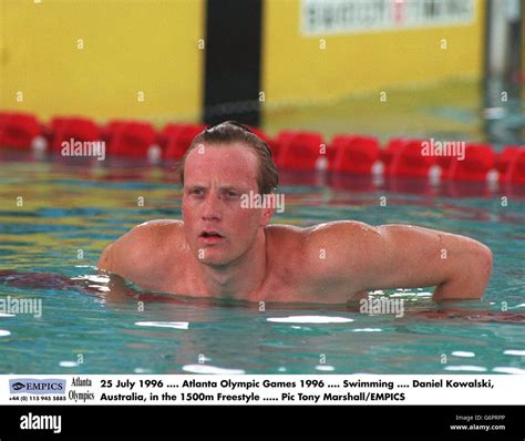 Atlanta Olympic Games 1996 Swimming Stock Photo Alamy