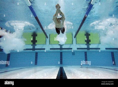 Michael Phelps Of The Us Swims During His Mens 200m Butterfly Preliminary Heat At The Usa