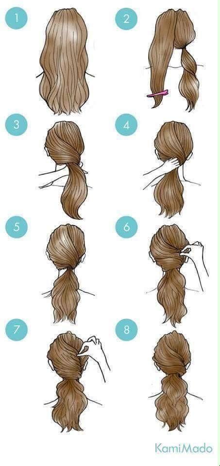 Put your hair in a high pony like andrea demonstrated in style four. 29 simple and easy ways to tie up your hair ...
