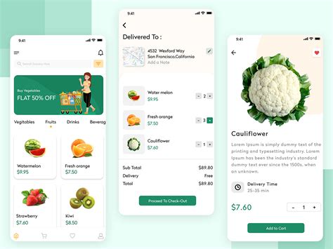 Grocery Delivery App For Ios On Behance