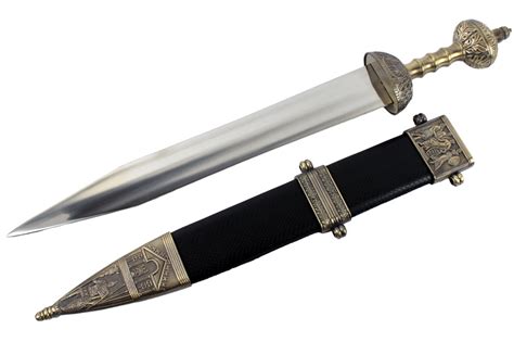 Roman Maximus Gladius Gladiator Sword With Black Scabbard