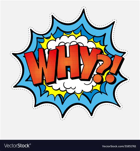 Why Comic Speech Bubble Royalty Free Vector Image