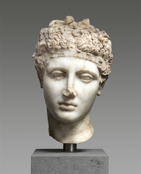 Marble Head Of An Athlete Roman Sculpture Greek Sculpture
