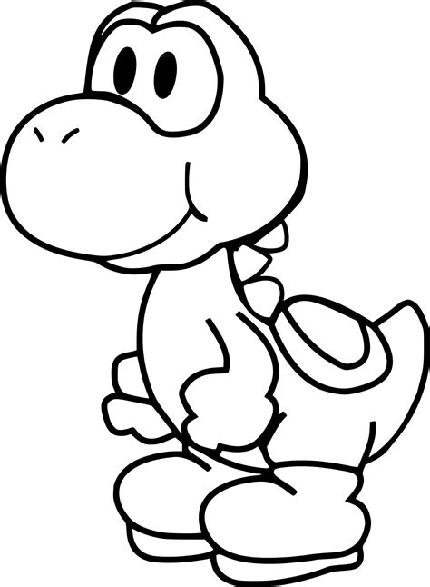 Yoshi Egg Coloring Page Coloring Pages