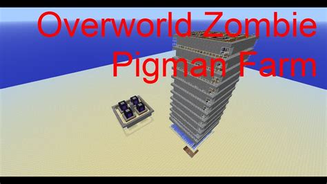 Minecraft Overworld Zombie Pigman Farm 131 Youtube