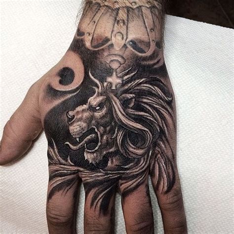 25 Awesome Lion Tattoo Designs For Men And Women Hand Tattoos For
