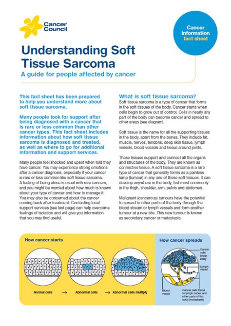 Soft Tissue Sarcoma Cancer Council Nsw