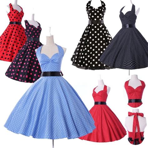 Vintage Style Cotton 50s Housewife Pinup Rockabilly Retro Swing Jive