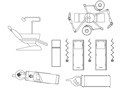 Hospital Equipment Cad Blocks Free Dwg Download Cadbull