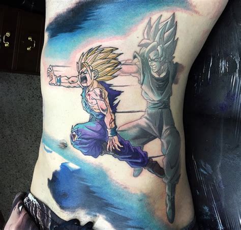 This is one of the easiest tattoo designs to accomplish because you can use the character as a background for your tattoo. EPIC Dragon Ball Z Tattoos that will blow your mind!