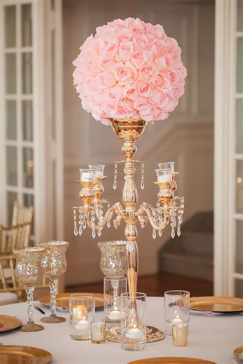 20 Elegant Pink White And Gold Centerpieces For Your Best Wedding