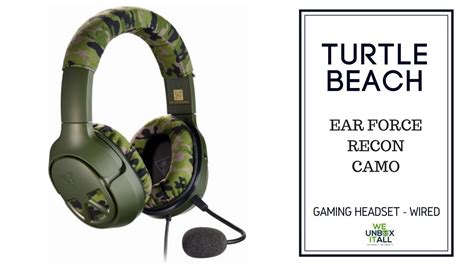 Turtle Beach Ear Force Recon Camo Headset Unboxing Youtube
