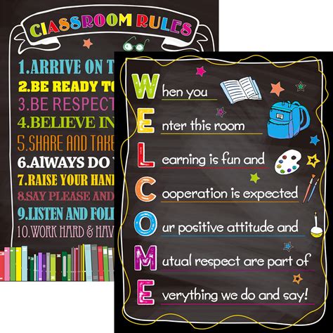 Buy Classroom Set Decorations Welcome Back To School Classroom Rules