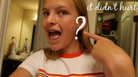 Getting My Ears Pierced For The First Time Ever At 14 Youtube