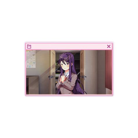 Doki Doki Literature Club Window Lenticular Pins