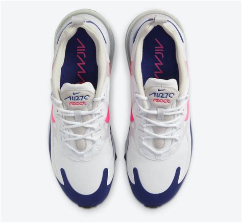 Nike Air Max 270 React White Navy Pink Cu7833 101 Release Date Info