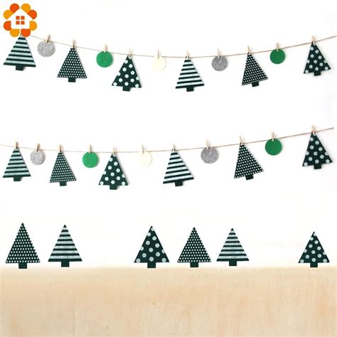 Buy 1set Non Woven Fabric Banners Christmas Tree