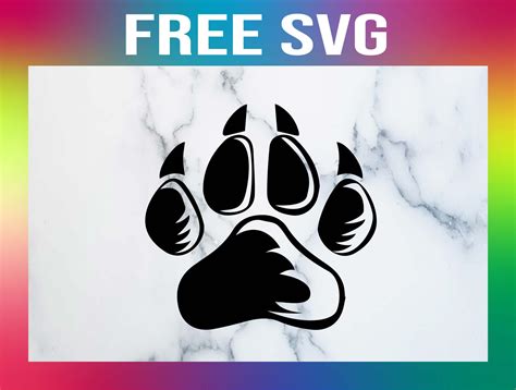 Free Panther Paw Svg Domestic Heights