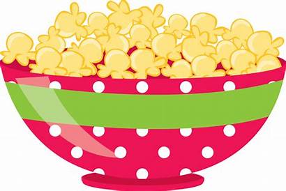 Clipart Pajama Party Popcorn Clip Cinema Para