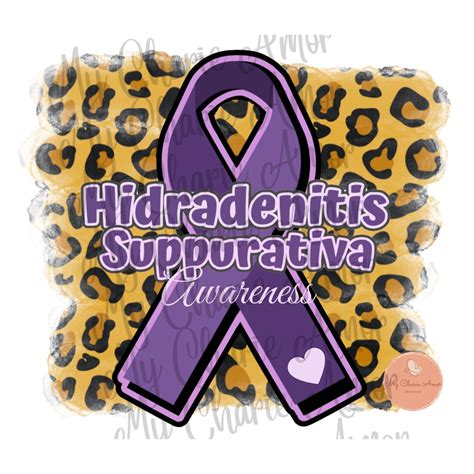 Hidradenitis Suppurativa Awareness Png Purple Ribbon Purple Cheetah
