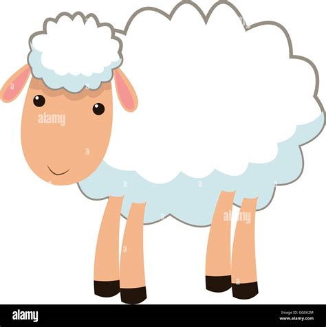 Sheep Cartoon Icon Stock Vector Image And Art Alamy