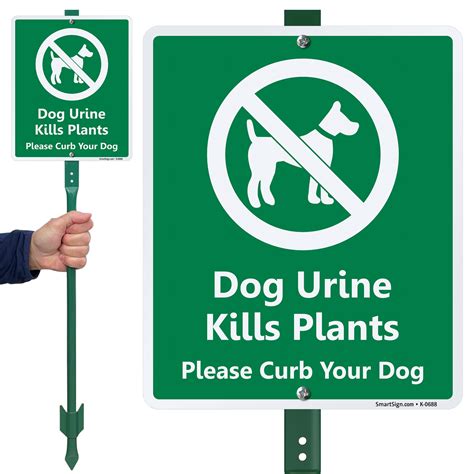 Curb Your Dog Signs From 8