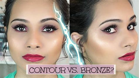 Contouring Vs Bronzing Demo The Difference Youtube