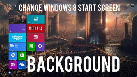 How To Change The Windows 8 Start Screen Background Youtube