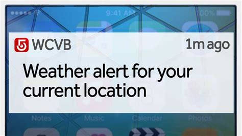 Personalized Weather Alerts In The Wcvb App