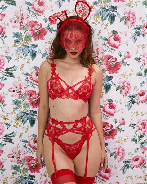 Barbara Palvin Sexy In Red Spring Lingerie Set 11 Photos The Fappening