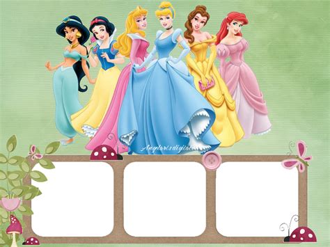 Arts Digitais Moldura Princesas Disney