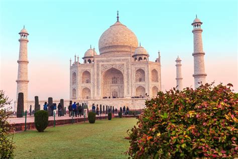 Taj Mahal And The Garden Agra Uttar Pradesh India Editorial Image