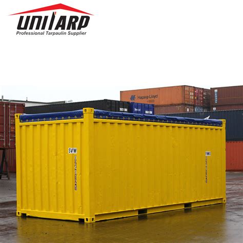 Pvc Open Top Container Cover Vinyl Tarpaulin Shipping Container Cover