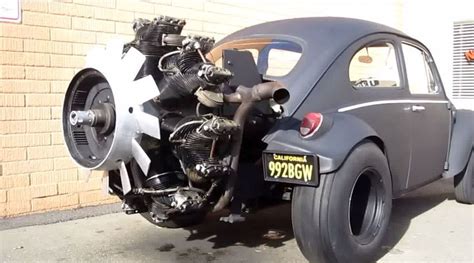Amazing Radial Engine On Volkswagen Beetle Car Volkswagen Radial