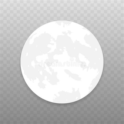 Realistic Moon Stock Illustration Illustration Of Lunar 39817282