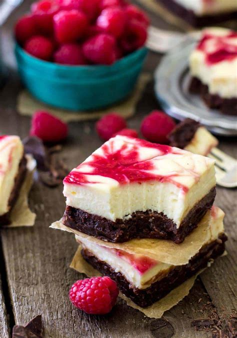 The best vegan cheesecake recipe! Raspberry Cheesecake Brownies - Sugar Spun Run