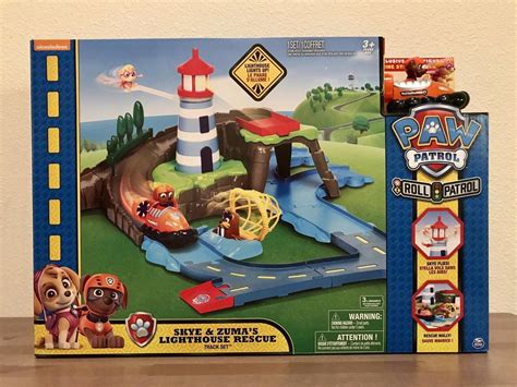 Paw Patrol Skye And Zumas Lighthouse Rescue Track Set Exclusive Figure