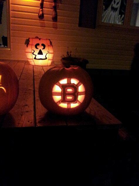 Boston Bruins Pumpkin Carve Out The White Shave Away The Yellow And