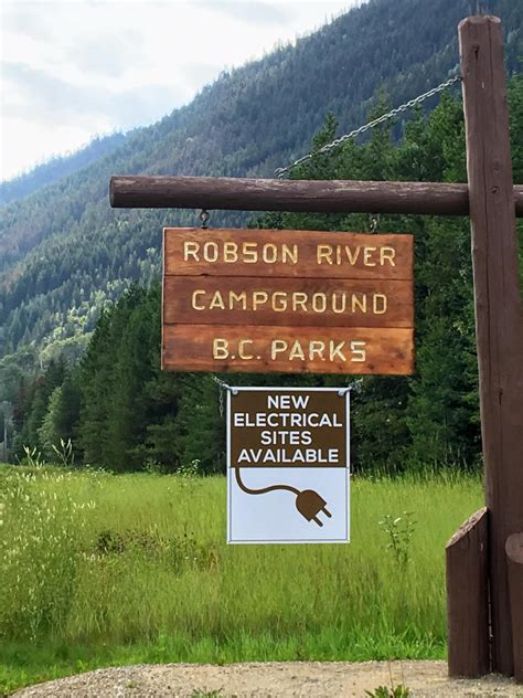 Robson River Campground Mount Robson Bc Ev Station