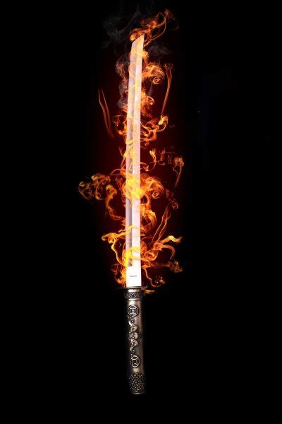 Samurai Sword Fire Stock Photos Royalty Free Samurai Sword Fire Images