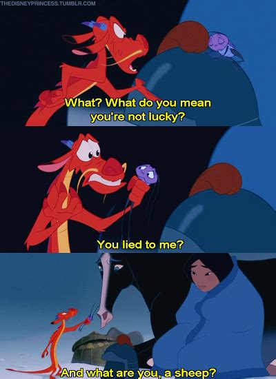 Other funny disney movies include a goofy movie, the emperor's new groove, and toy story. Mulan quotes - MOVIE QUOTES