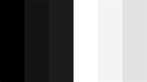 Powerful Black And White Color Palette Black Color Palette Black And
