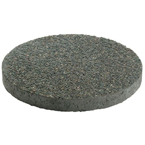 Mutual Materials 16 In X 16 In Round Exposed Aggregate Concrete Stone